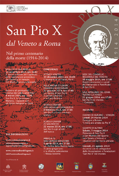 Locandina San Pio X dal Veneto a Roma